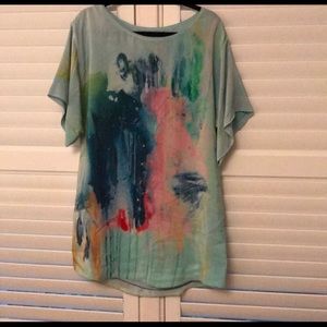 Anthropologie silk minidress